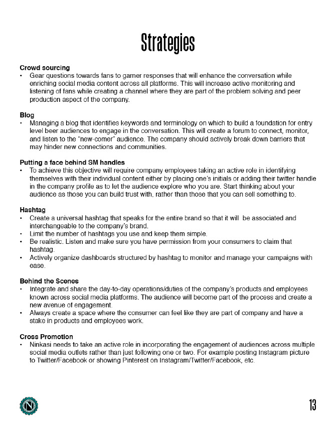 social media proposal